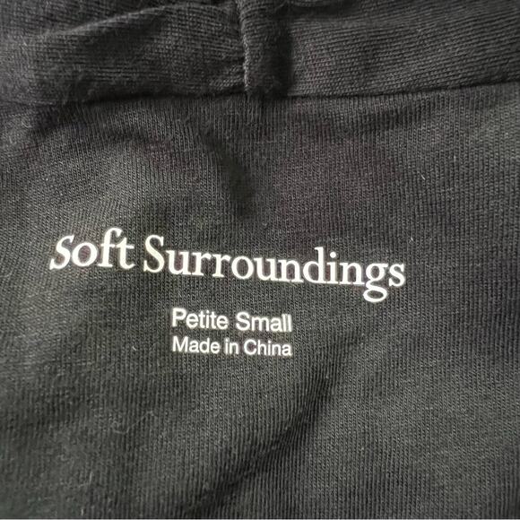 Soft Surroundings Black Shirt NEW Petite Small - Picture 6 of 7